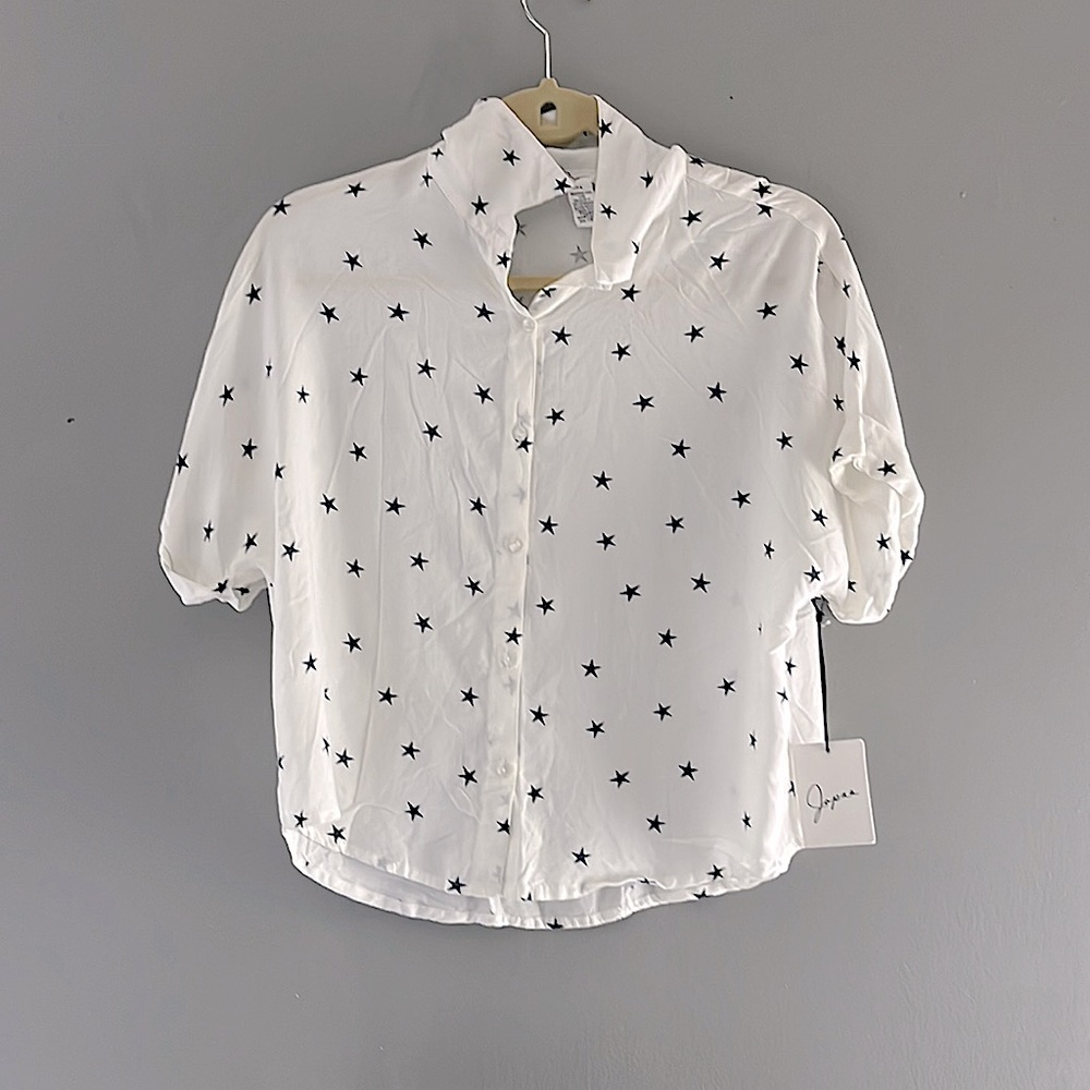 Navy blue star- blouse